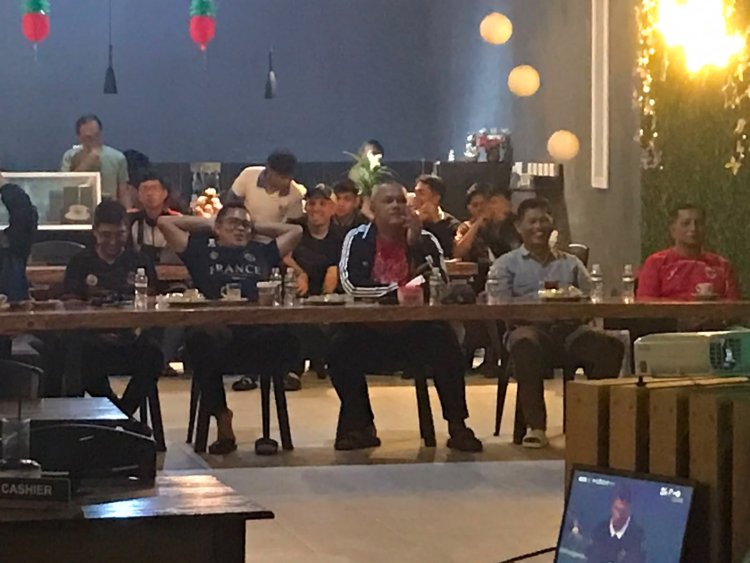 Nobar Piala Dunia 2026, Polres Lingga Bangun Kebersamaan dengan Lanal Dabo Singkep dan Masyarakat
