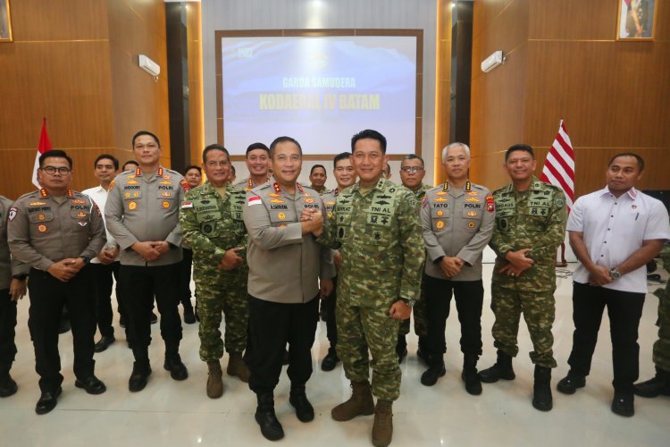 Perkuat Sinergitas TNI-Polri, Komandan Kodaeral IV Terima Kunjungan Silaturahmi Kapolda Kepri