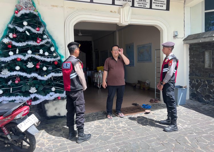 Patroli Ibadah Minggu, Sat Samapta Polres Lingga Pastikan Umat Kristiani Beribadah dengan Aman dan Nyaman