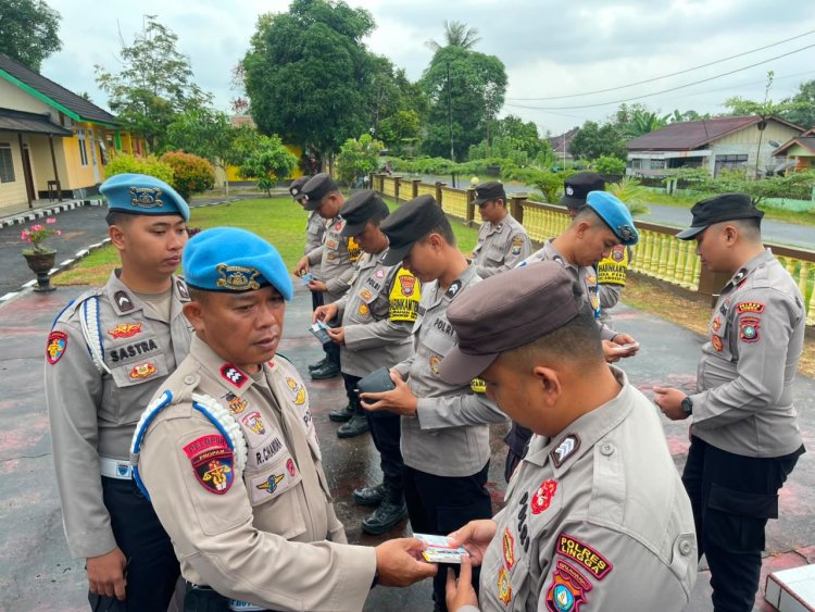 Tingkatkan Profesionalisme, Sipropam Polres Lingga Laksanakan Pemeriksaan Gaktibplin di Polsek Dabo Singkep