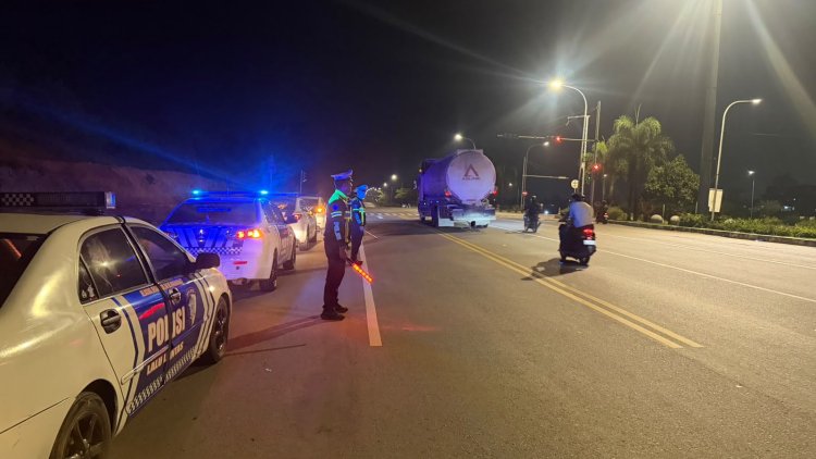 Jaga Keamanan Malam Hari, Satlantas Polresta Barelang Intensifkan Patroli di Lokasi Rawan Balap Liar