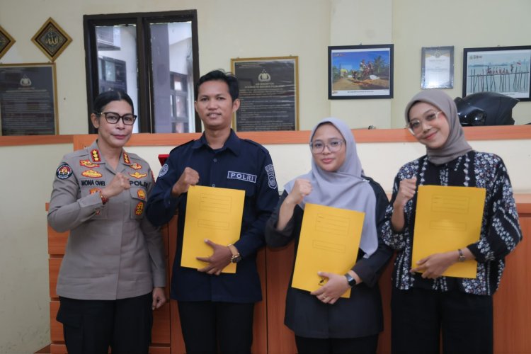 Kabidhumas Polda Kepri Berikan Perlindungan BPJS Ketenagakerjaan kepada Pegawai Honorer Lepas