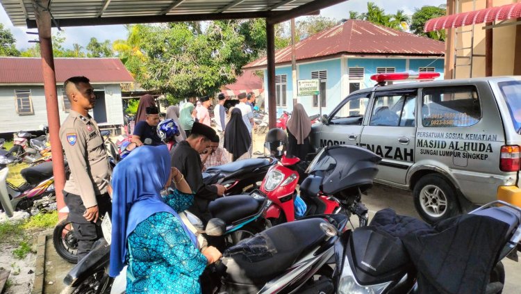 Satbinmas Polres Lingga Sambang Duka, Wujud Kepedulian Polri Hadir di Tengah Masyarakat