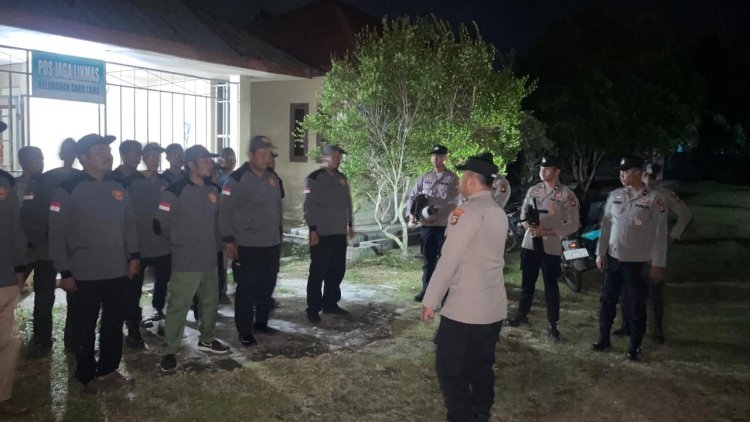 Satbinmas Polres Lingga Perkuat Peran Pos Kamling dan Linmas Demi Wujudkan Kamtibmas Kondusif