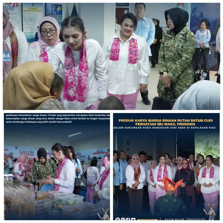 Kunjungan Ibu Wakil Presiden ke Batam, Produk Warga Binaan Rutan Tuai Perhatian