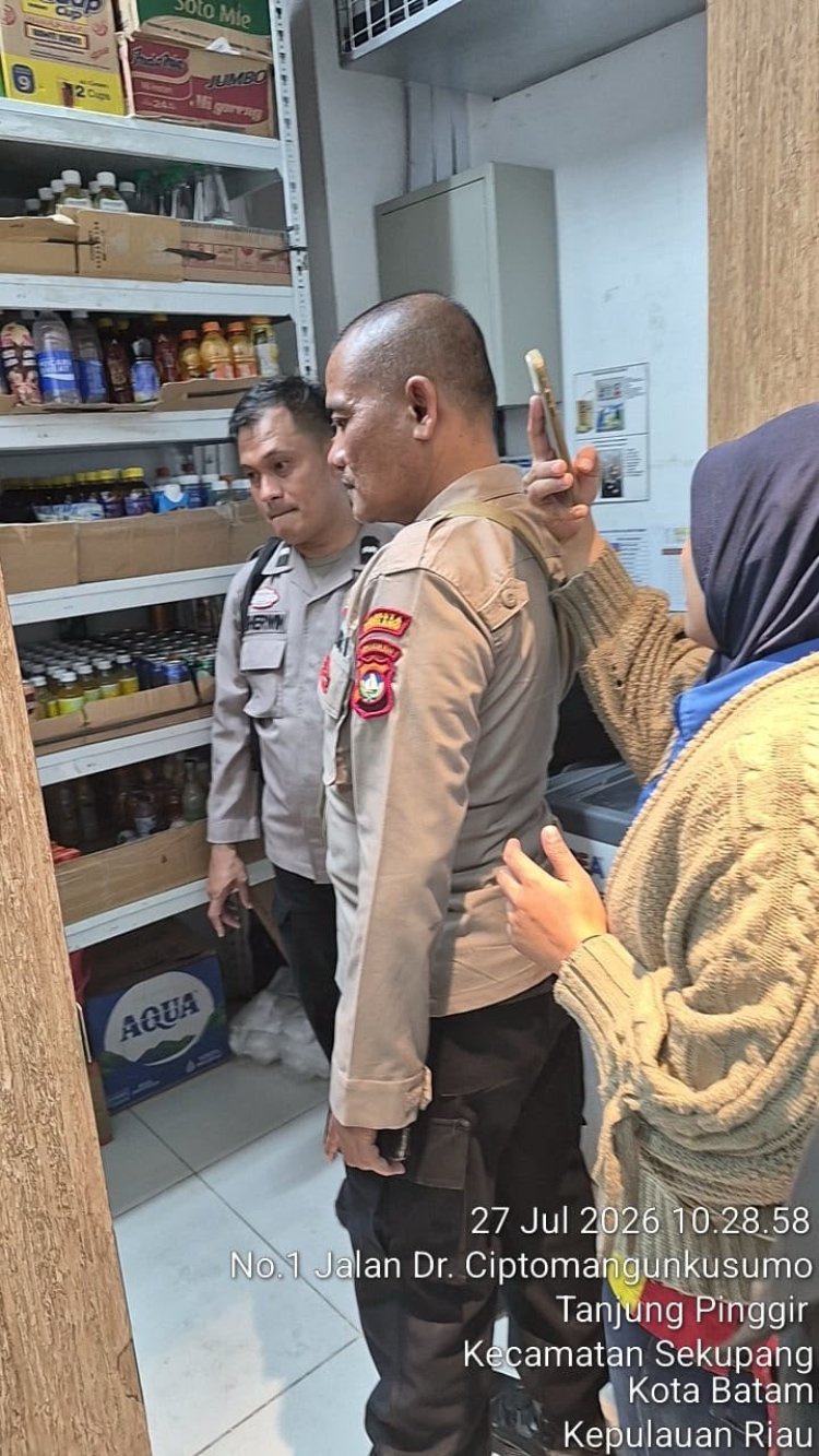 Respon Cepat Batara Biru Polsek Sekupang Tindaklanjuti Laporan Dugaan Pencurian di Indomaret RSBP Batam