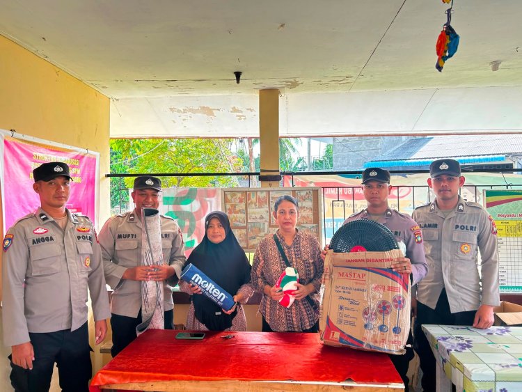 Melalui Posyandu, Satbinmas Polres Lingga Sebarkan Edukasi Kamtibmas dan Layanan Polri 110