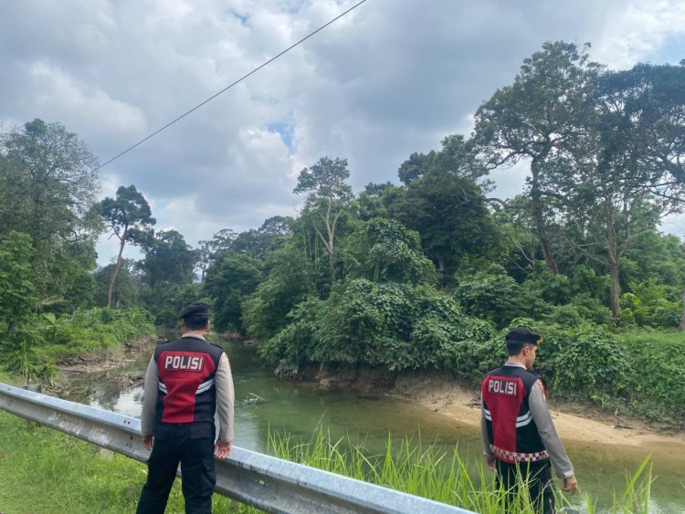 Patroli Samapta Polsek Daik Lingga Tingkatkan Kesiapsiagaan Hadapi Cuaca Ekstrem