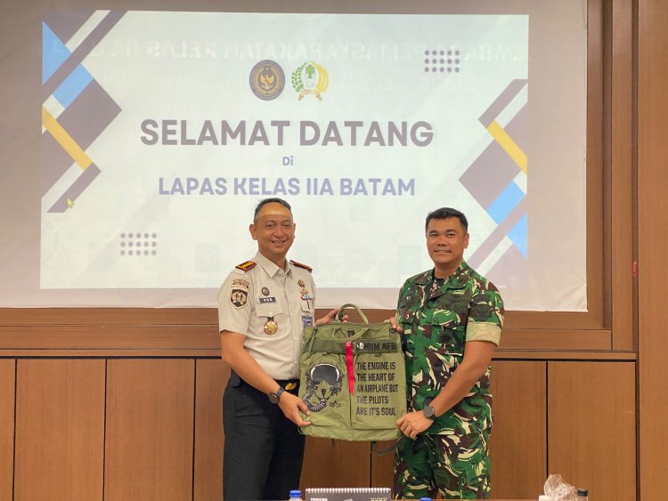 Danlanud Hang Nadim Batam Tinjau Lapas Kelas IIA Batam, Perkuat Sinergi dan Kolaborasi Antarinstansi
