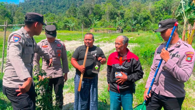 Polres Lingga Dorong Produktivitas Petani Lewat Binpotmas dan Penyaluran Peralatan Pertanian