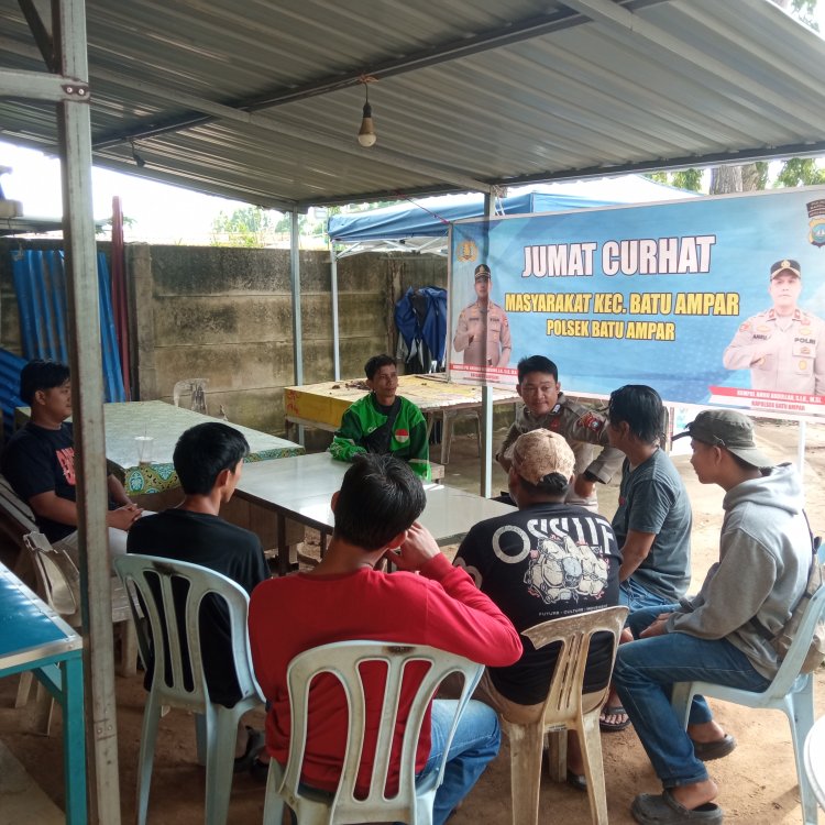 Jumat Curhat Polsek Batu Ampar Perkuat Sinergi Warga Tanjung Sengkuang, Ajak Manfaatkan Layanan Polisi 110