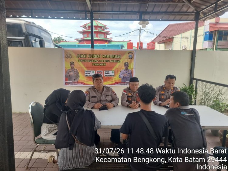 Polsek Bengkong Gelar Jumat Curhat, Perkuat Kemitraan Bersama Warga Kelurahan Tanjung Buntung