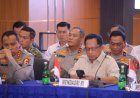 Kapolda Kepri Hadiri Konferensi Pers Pemusnahan Barang Bukti Ketamin 1,3 Ton