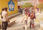 Polsek Daik Lingga Amankan Pawai HUT RI ke-81 di Desa Kudung
