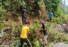 Polres Lingga Perkuat Sinergi Bersama PLN dan Warga Lewat Gotong Royong di Selayar