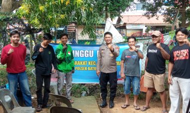 Minggu Kasih Kamtibmas, Polsek Batu Ampar Ajak Warga Tanjung Sengkuang Jaga Keamanan Lingkungan