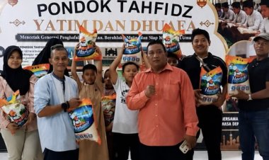 PWO Dwipa Kepri Berbagi Salurkan Bantuan Beras untuk Pondok Tahfidz Al-Aqsho Batam