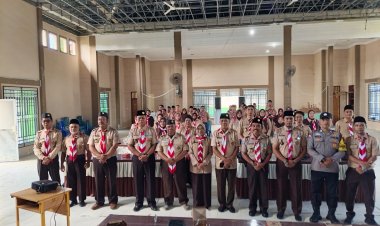Brigpol Reza Herlambang Hadiri Musyawarah Ranting Gerakan Pramuka Singkep Tahun 2026, Perkuat Sinergi Pembinaan Generasi Muda