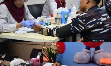 Kodaeral IV Dukung Aksi Kemanusiaan, Prajurit Jalasena Ikuti Donor Darah "Mandiri Berbagi Kebaikan"