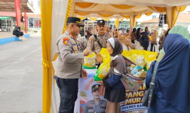 Polsek Kundur Polres Karimun Gelar Pangan Murah, Bantu Masyarakat Jaga Stabilitas Harga Beras dan Kebutuhan Pokok