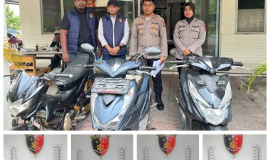 Polsek Sei Beduk Bersama Tim Gabungan Polresta Barelang Ungkap Tiga Kasus Curanmor