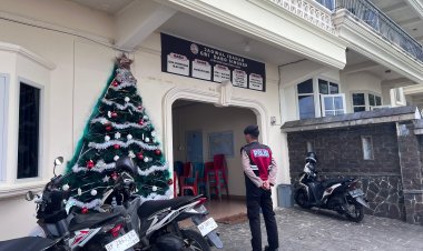 Pastikan Ibadah Aman dan Nyaman, Sat Samapta Polres Lingga Intensifkan Patroli Gereja