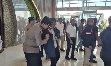 Kapolresta Barelang Monitoring Kedatangan Kepala BNN RI di VVIP Bandara Hang Nadim Batam