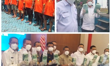 TNI AL Musnahkan Hampir 1,3 Ton Ketamin Hasil Penggagalan Penyelundupan MV King Sun di Batam