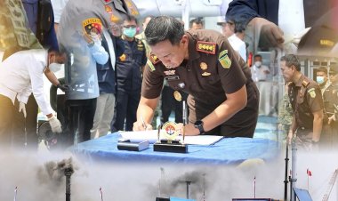 Kejati Kepri dan Kejari Batam Dampingi Wakil Jaksa Agung Hadiri Pemusnahan 1,3 Ton Ketamin di Batam