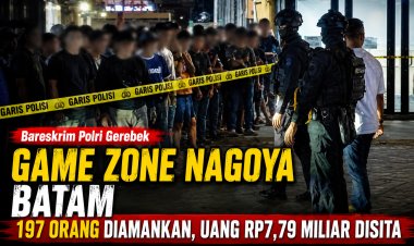 Bareskrim Amankan 197 Orang di Nagoya Game Zone Batam, Rp7,79 Miliar Disita