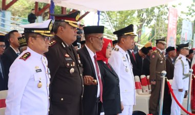 Detik-Detik Proklamasi HUT RI ke-81 di Lingga Berlangsung Khidmat