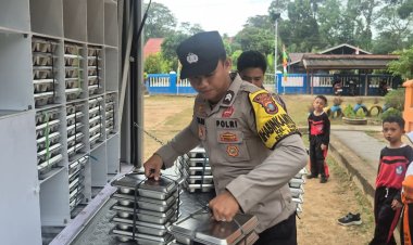 Polres Lingga Salurkan 1.584 Porsi Makan Bergizi Gratis untuk Anak dan Masyarakat