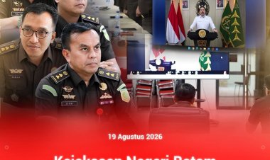 Kejari Batam Ikuti Evaluasi Capaian Kinerja Semester I 2026, Dorong Penegakan Hukum Semakin Profesional