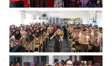 Jaksa Masuk Sekolah di SMPN 38 Batam, Pelajar Diajak Kenali Hukum Sejak Dini