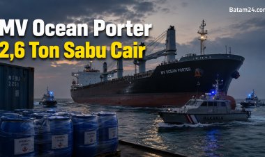 BNN Bongkar 2,6 Ton Sabu Cair di MV Ocean Porter, 10 WNA Myanmar Diamankan, Jejak Sarawak Didalami