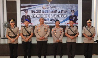 Polres Lingga Rotasi Dua Pejabat, Kapolres Pahala Tekankan Profesionalisme dan Integritas