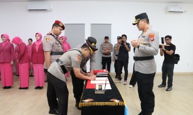 Enam Jabatan di Polresta Barelang Berganti, Kapolresta Anggoro Wicaksono Pimpin Sertijab