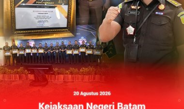Kejari Batam Ikuti Penutupan Evaluasi Capaian Kinerja Semester I Kejaksaan RI