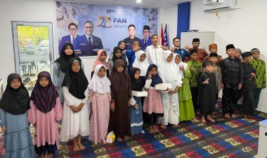 HUT ke-28 PAN, DPW PAN Kepri Santuni 50 Anak Yatim di Rumah PAN Kepri