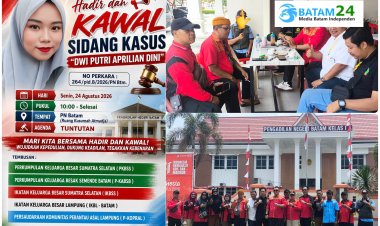 Massa Datangi PN Batam Kawal Kasus Dwi Putri, Sidang Tuntutan Wilson Lukman Cs Malah Ditunda