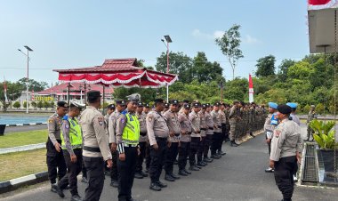Polres Lingga Siapkan 51 Personel Amankan Aksi Unjuk Rasa di Kantor Bupati