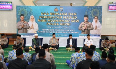 Polda Kepri Gelar Maulid Nabi 1448 H, Kapolda Tekankan Keteladanan Rasulullah dalam Tugas Polri