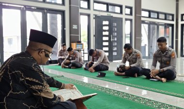 Polres Lingga Perkuat Mental dan Spiritual Personel Lewat Binrohtal Rutin