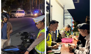 Patroli Tengah Malam Polresta Barelang Sasar Balap Liar dan Knalpot Brong, 21 Kendaraan Ditindak