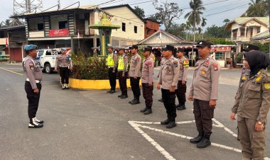 Polsek Daik Lingga Kerahkan 19 Personel Amankan Fun Run Kecamatan Lingga