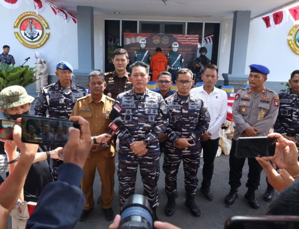 TNI AL Gagalkan Penyelundupan 1,6 Ton Pasir Timah Ilegal di Lingga, Selamatkan Potensi Kerugian Negara Rp1,33 Miliar
