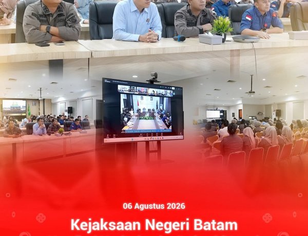 Kejari Batam Ikuti Monitoring dan Evaluasi Kinerja Kejati Kepri, Perkuat Profesionalisme dan Pelayanan Hukum