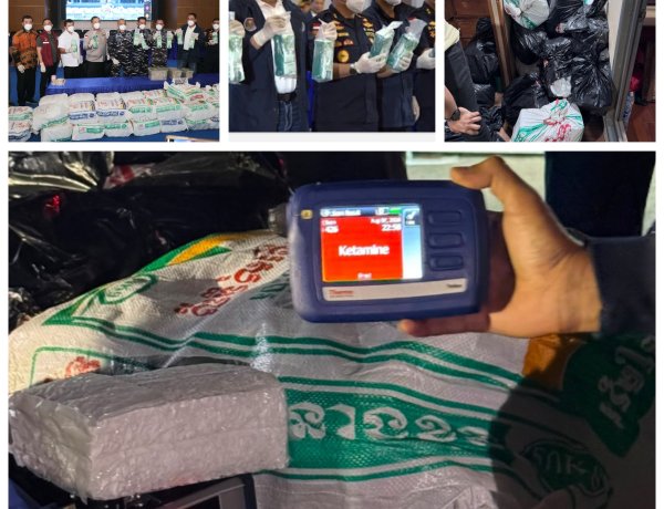 Tiga Bulan Dipantau, Kapal King Sun Disergap: Tim Gabungan Amankan 1,3 Ton Ketamin di Perairan Kepri