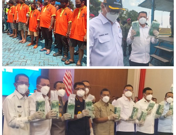 TNI AL Musnahkan Hampir 1,3 Ton Ketamin Hasil Penggagalan Penyelundupan MV King Sun di Batam