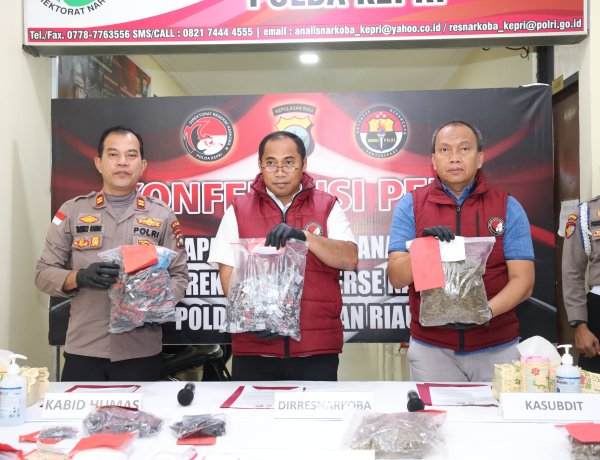 Ditresnarkoba Polda Kepri Ungkap 24 Kasus Narkotika, 36 Tersangka Diamankan dengan Barang Bukti Rp1,748 Miliar